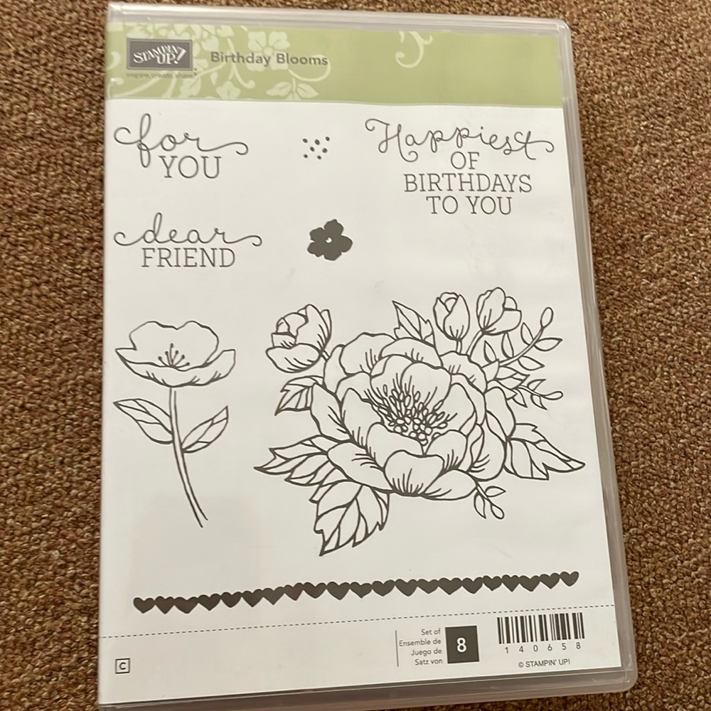 Birthday blooms stamp set